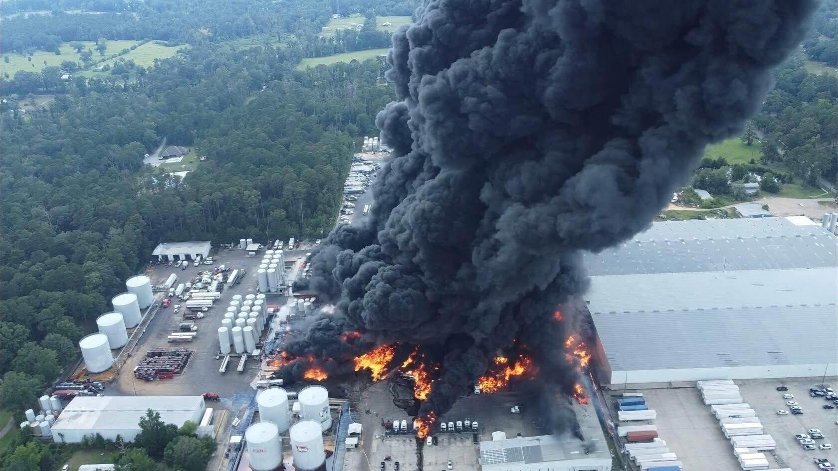 Fire rages after plant explosion prompts evacuation in Tangipahoa. Former governor among evacuees.